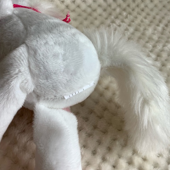 Kinder Surprise Plush Unicorn Pink White Dark Pink Bandanna Stuffed Animal Toy - Picture 11 of 12